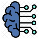 Artificial intelligence brain  Icon