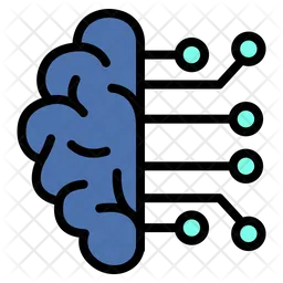 Artificial intelligence brain  Icon