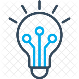 Artificial intelligence bulb  Icon