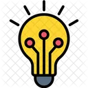 Artificial intelligence bulb  Icon