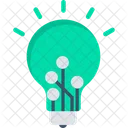 Artificial intelligence bulb  Icon