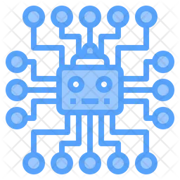 Artificial Intelligence Chip  Icon