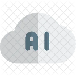 Artificial Intelligence Cloud  Icon