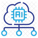 Artificial Intelligence Cloud Cloud Computing Icon