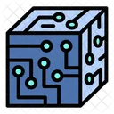 Artificial intelligence cube  Icon