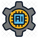 Artificial Intelligence Gear  Icon