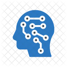Artificial Intelligence Head  Icon