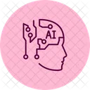 Artificial Intelligence Pentaglow Icon