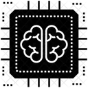 Machine Learning Artificial Intelligence Brain Processor Icon