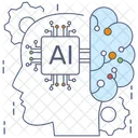 Brain Transformation Digital Transformation Artificial Intelligence Icône