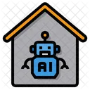 Artificial Intelligence Robot Home Office Icône