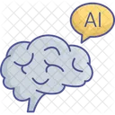 Artificial Intelligence Brain Robotics Icon
