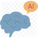 Artificial Intelligence Brain Robotics Icon