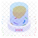 Brain Technology Brain Hologram Ai Icône