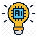 Artificial Intelligence Lamp  Icon