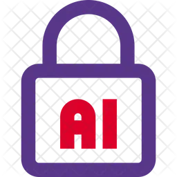 Artificial Intelligence Lock  Icon