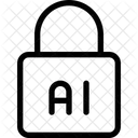 Artificial Intelligence Lock  Icon