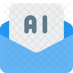 Artificial Intelligence Message  Icon