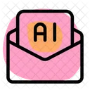 Artificial Intelligence Message  Icon