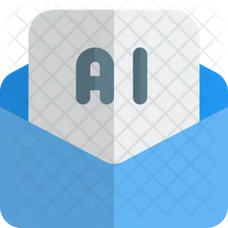 Artificial Intelligence Message  Icon