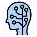 Artificial intelligence mind  Icon