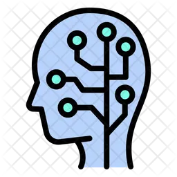 Artificial intelligence mind  Icon