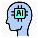 Artificial intelligence mind  Icon