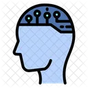 Artificial intelligence mind  Icon