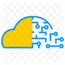 Artificial Intelligence On Cloud Cloud Ai Icon