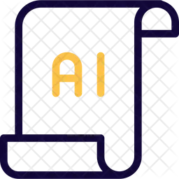 Artificial Intelligence Paper  Icon