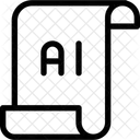 Artificial Intelligence Paper  Icon