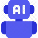 Artificial Intelligence Robot  Icon