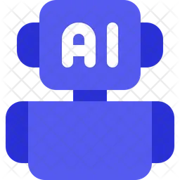 Artificial Intelligence Robot  Icon