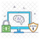 Artificial Intelligence Security Icon