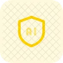 Artificial Intelligence Shield  Icon