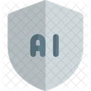 Artificial Intelligence Shield  Icon