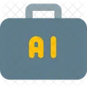 Artificial Intelligence Suitcase  Icon