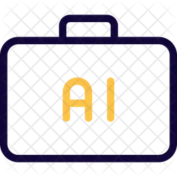 Artificial Intelligence Suitcase  Icon