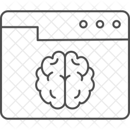인공지능 웹사이트  아이콘