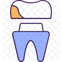 Artificial Tooth Plastic Teeth Icon