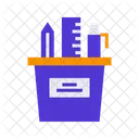 Artigos De Papelaria De Escritorio Ferramentas De Escritorio Artigos De Papelaria Icon