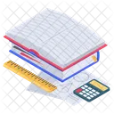 Artigos De Papelaria De Escritorio Artigos De Papelaria Ferramenta De Geometria Icon