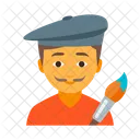 Artist Boy Brush Icon