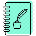 Creativity Guide Sketchbook Drawing Manual Icon