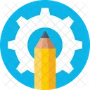Artwork Cog Pencil Icon