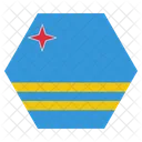 Aruba Nationale Pays Icône