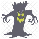 Arvore Assustadora Arvore Halloween Ícone
