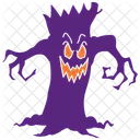 Arvore Assustadora Arvore Halloween Ícone