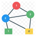 Diagrama De Decisao Binaria Arvore Binaria Grafico Conectado Ícone