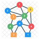 Diagrama De Decisao Binaria Arvore Binaria Grafico Conectado Ícone